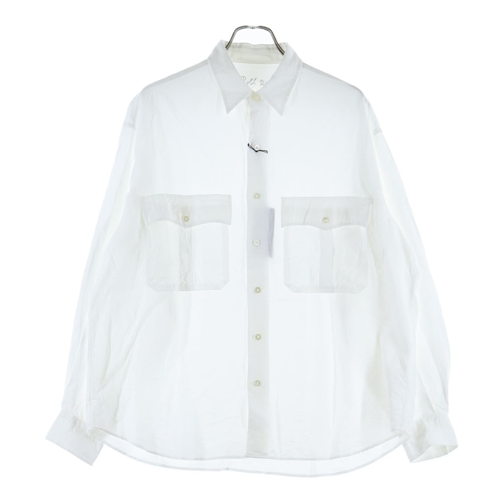 Porter Classic(ポータークラシック) ROLL UP BOTANICAL SHIRT ロールアップ リヨセル 長袖ボタニカルシャツ ホワイト PC-016-3988