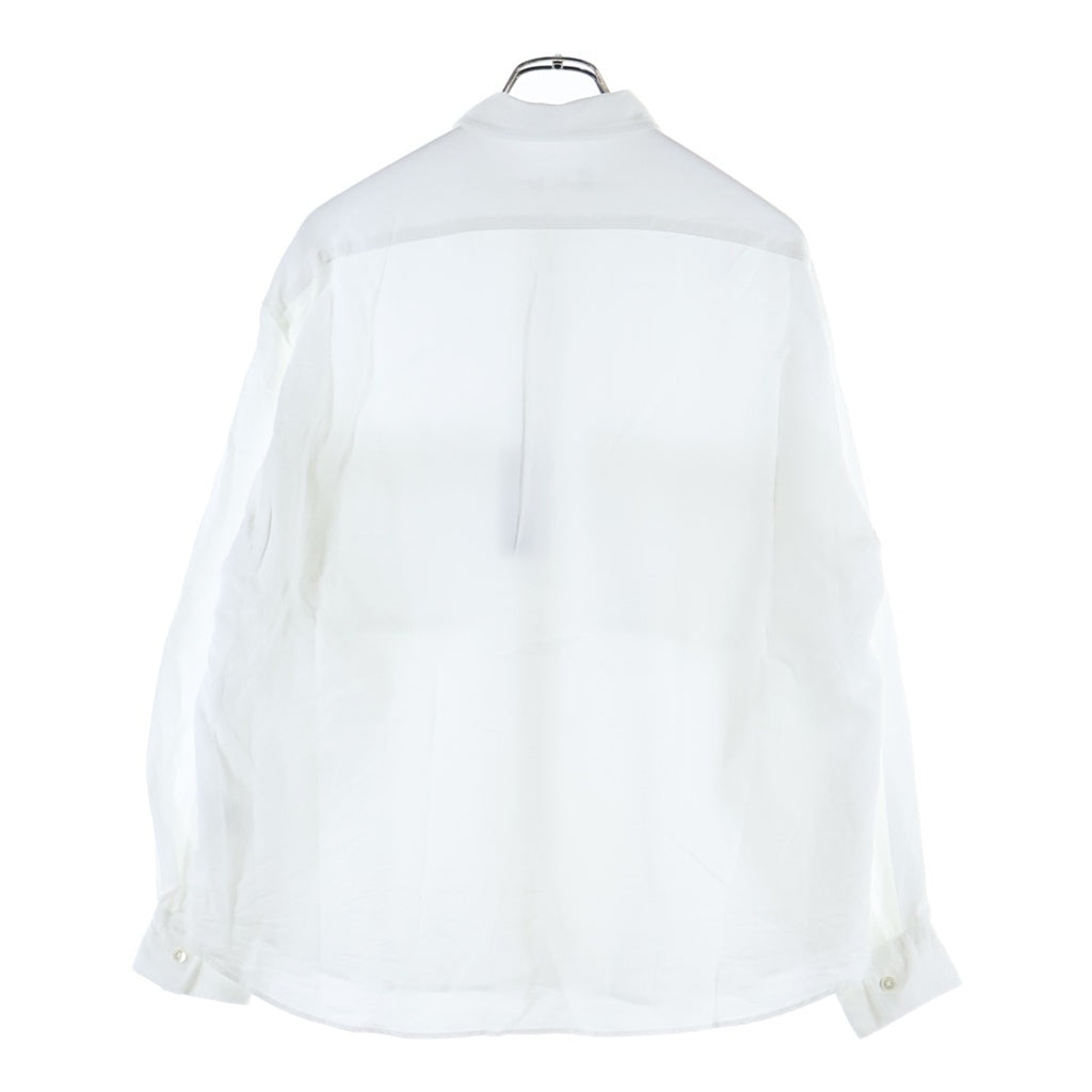 Porter Classic(ポータークラシック) ROLL UP BOTANICAL SHIRT ロールアップ リヨセル 長袖ボタニカルシャツ ホワイト PC-016-3988