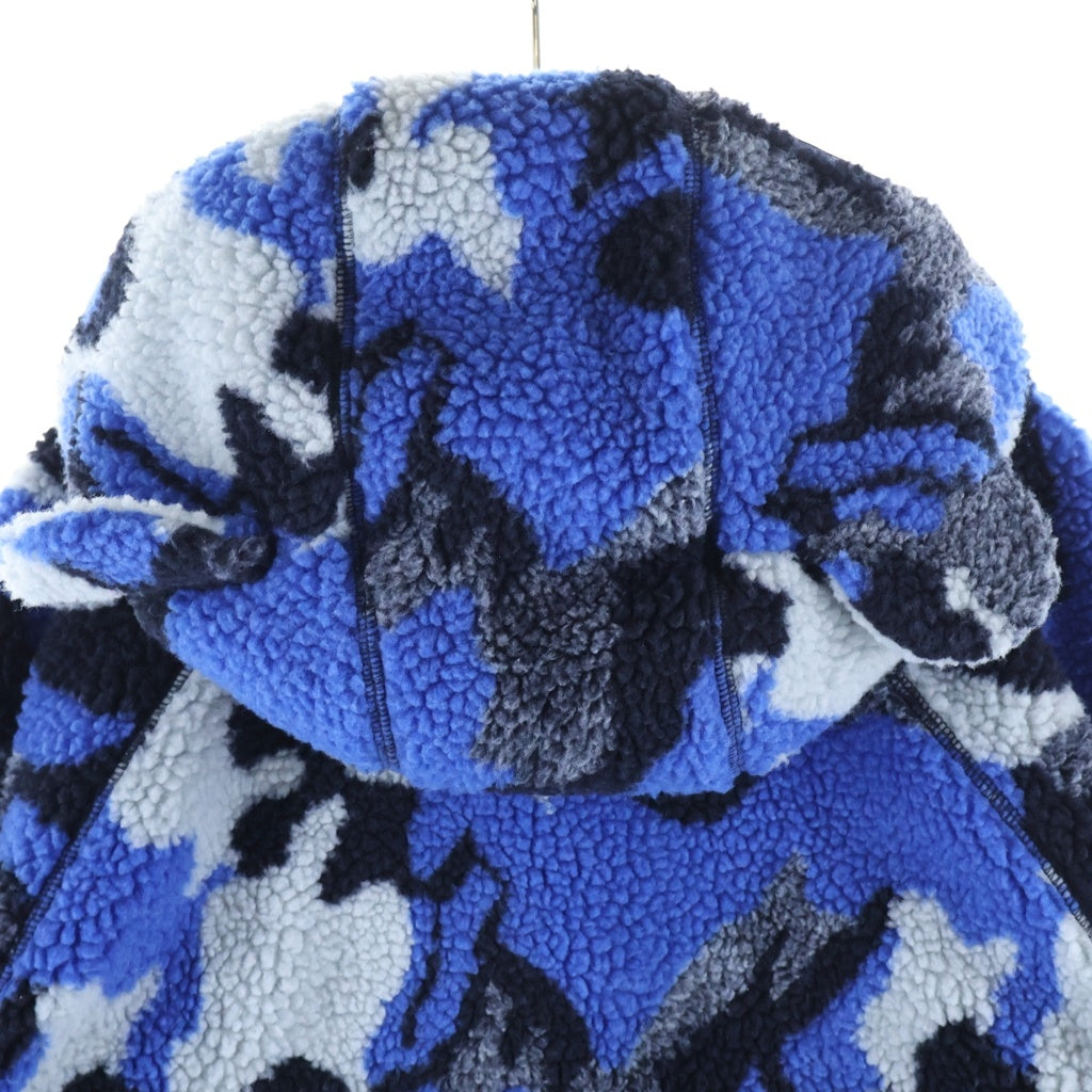 Palace Skateboards(パレススケートボーズ) 24AW TEDDY FLEECE JACKET BLUE CAMO テディ ジップアップフリースジャケット ブルーカモ P26JK012