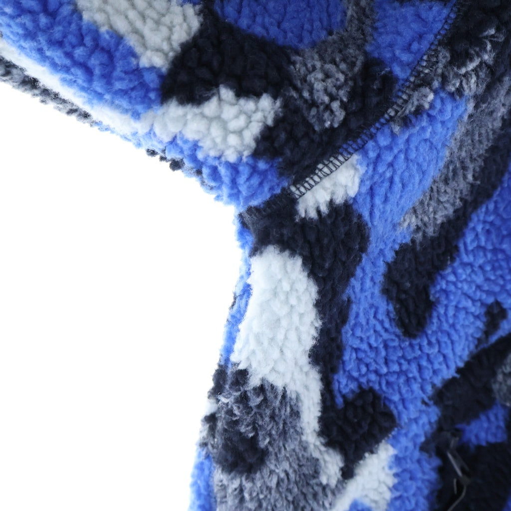 Palace Skateboards(パレススケートボーズ) 24AW TEDDY FLEECE JACKET BLUE CAMO テディ ジップアップフリースジャケット ブルーカモ P26JK012