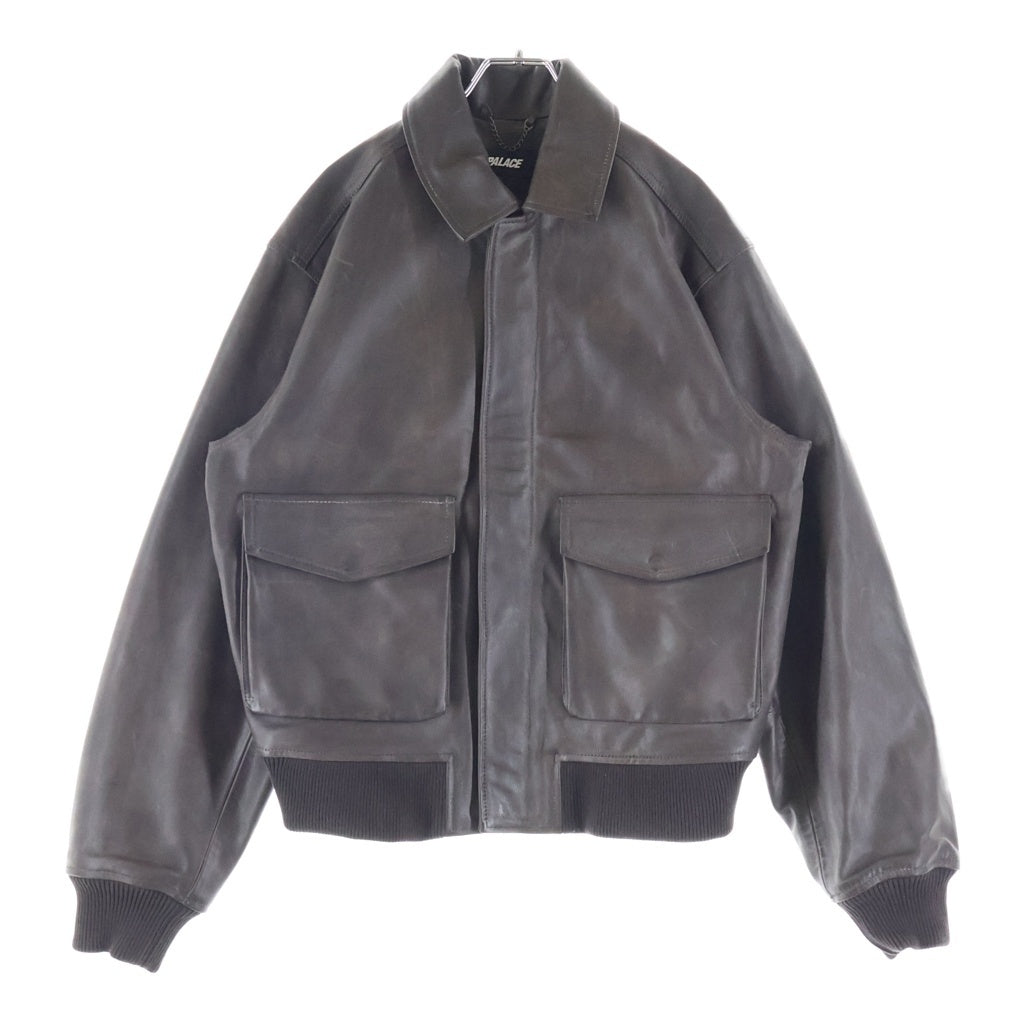 Palace Skateboards(パレススケートボーズ) 25AW SUSANOO LEATHER FLIGHT JACKET スサノオ レザーフライトジャケット ブラウン P29JK055