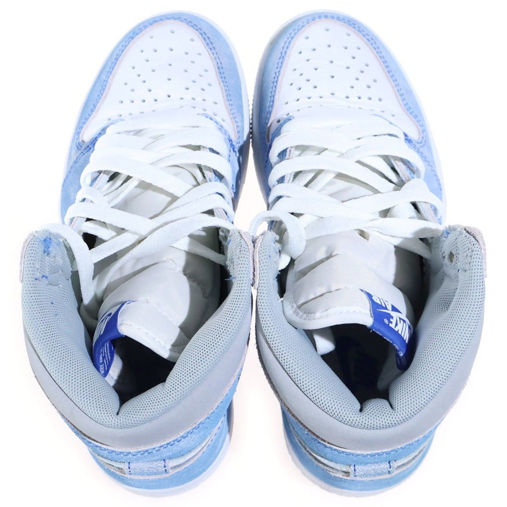 NIKE(ナイキ) AIR JORDAN 1 HIGH OG HYPER ROYAL エアジョーダン1 ハイパーロイヤル ハイカットスニーカー レディース ライトブルー/ホワイト US4.5/23.5cm 555088-402