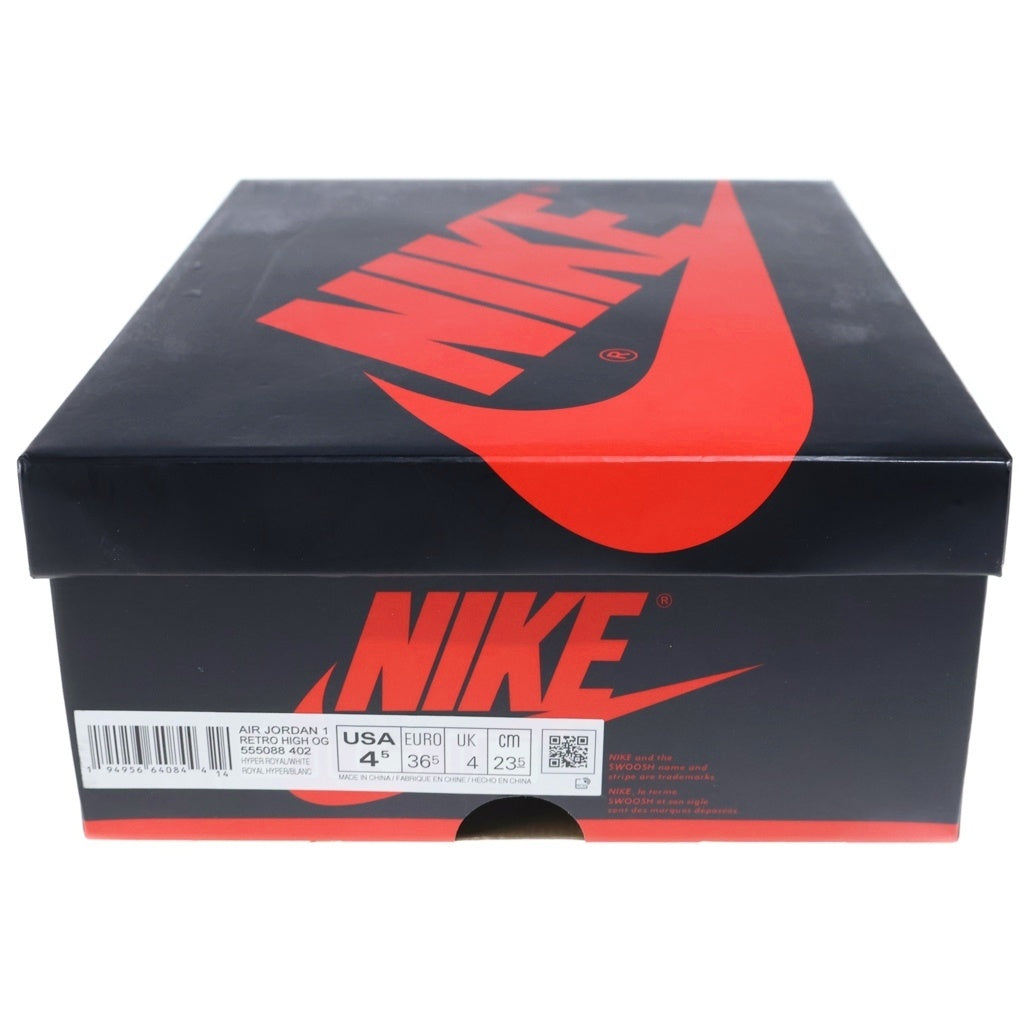 NIKE(ナイキ) AIR JORDAN 1 HIGH OG HYPER ROYAL エアジョーダン1 ハイパーロイヤル ハイカットスニーカー レディース ライトブルー/ホワイト US4.5/23.5cm 555088-402