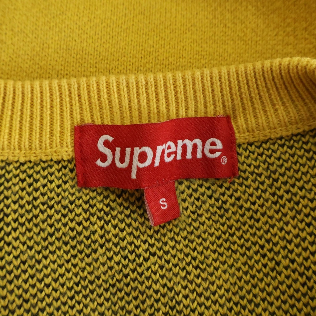 SUPREME(シュプリーム) 15AW Child of Hell Sweater チルドオブヘル フロントデザイン クルーネックニットセーター イエロー