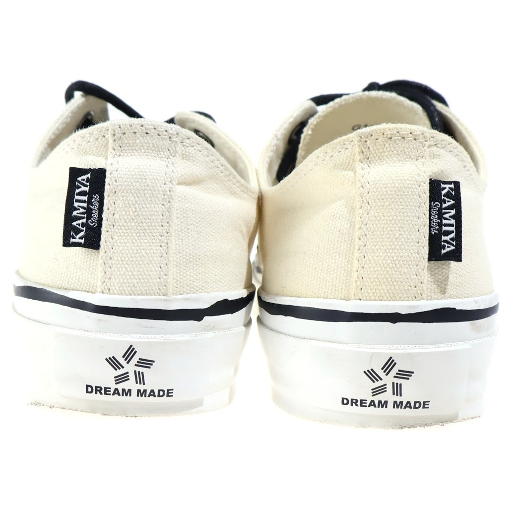 KAMIYA(カミヤ) JOEY VULCANIZED SNEAKERS ジョーイ ヴァルカナイズ ローカットスニーカー アイボリー G13FW701