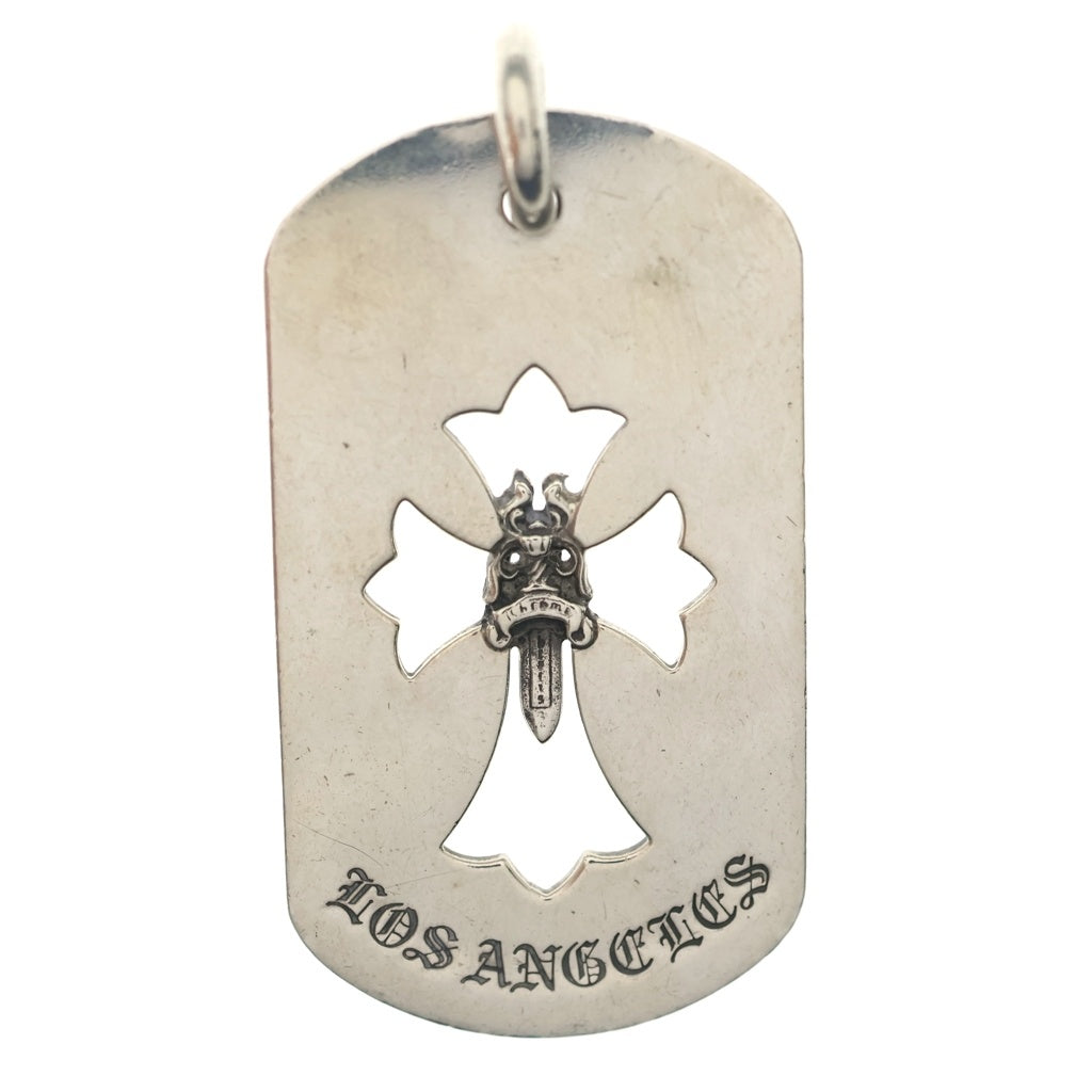 CHROME HEARTS(クロムハーツ) D TAG LRG LTD LA限定 ラージドッグタグ ペンダントトップ シルバー