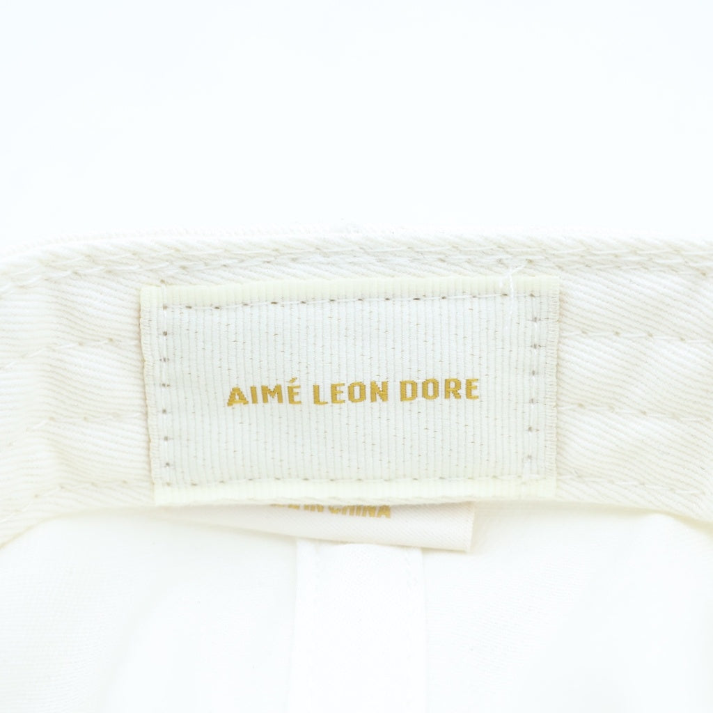 Aime Leon Dore(エメレオンドレ) 25AW ×PORSCHE COLOR BLOCK LOGO HAT ポルシェ カラーブロック ロゴキャップ 帽子 ホワイト/グリーン