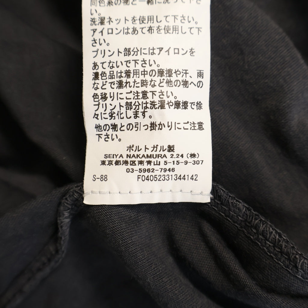 SATISFY(サティスファイ) MOTHTECH T-SHIRTS モステック フロントプリントTシャツ 半袖クルーネックカットソー グレー 11006-00A02