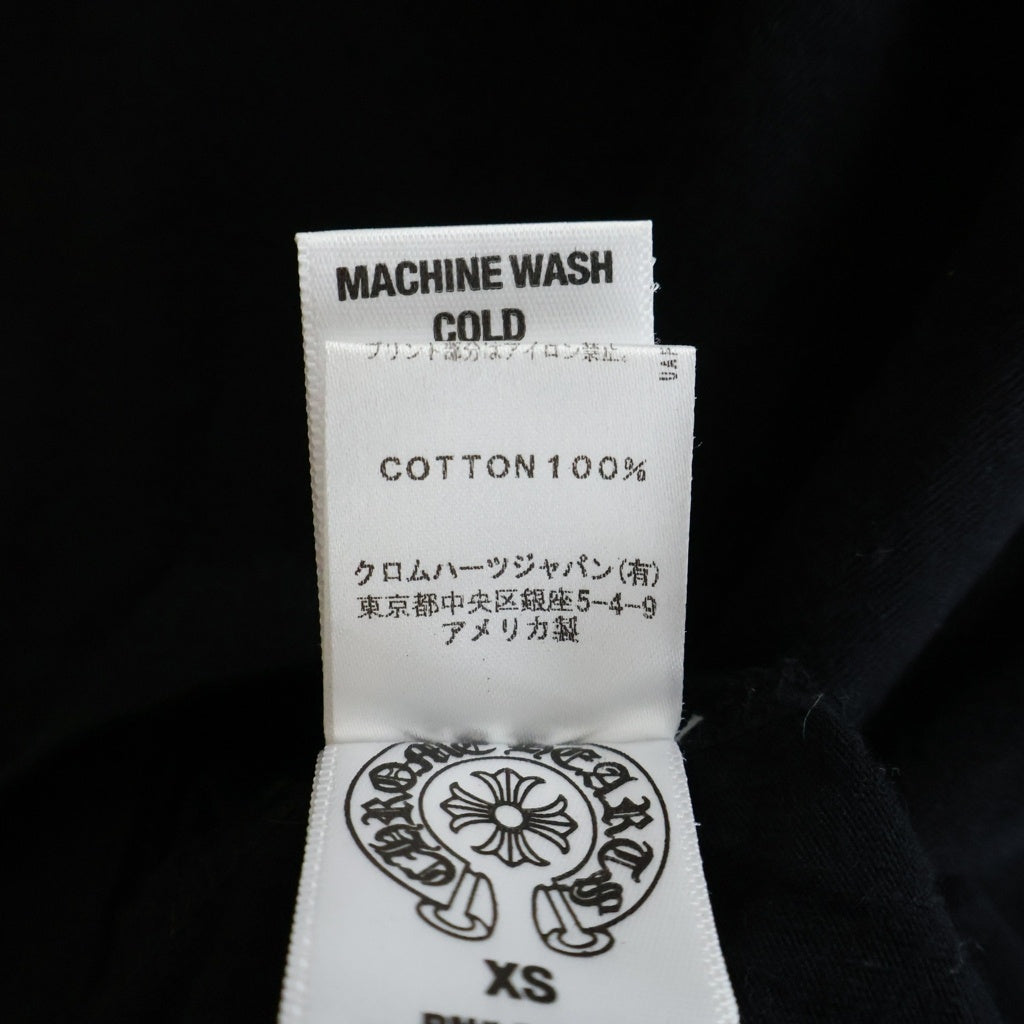 CHROME HEARTS(クロムハーツ) W CH PLUS HORSESHOE S/S TEE バックCHプラスライン ホースシュー クルーネック 半袖Tシャツ カットソー ブラック レディース
