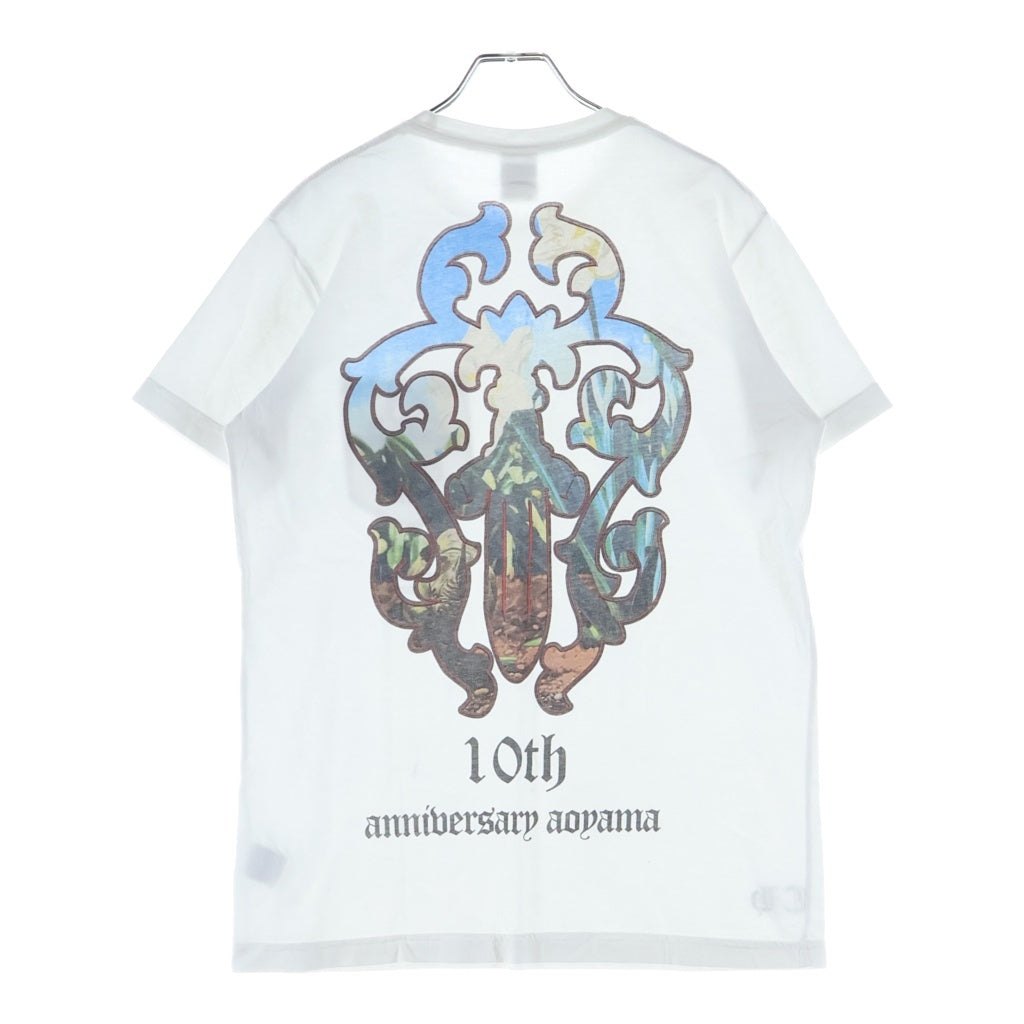 CHROME HEARTS(クロムハーツ) 10TH anniversary AOYAMA DAGGER S/S TEE 青山店10周年記念 ダガープリント クルーネック 半袖Tシャツ カットソー ホワイト