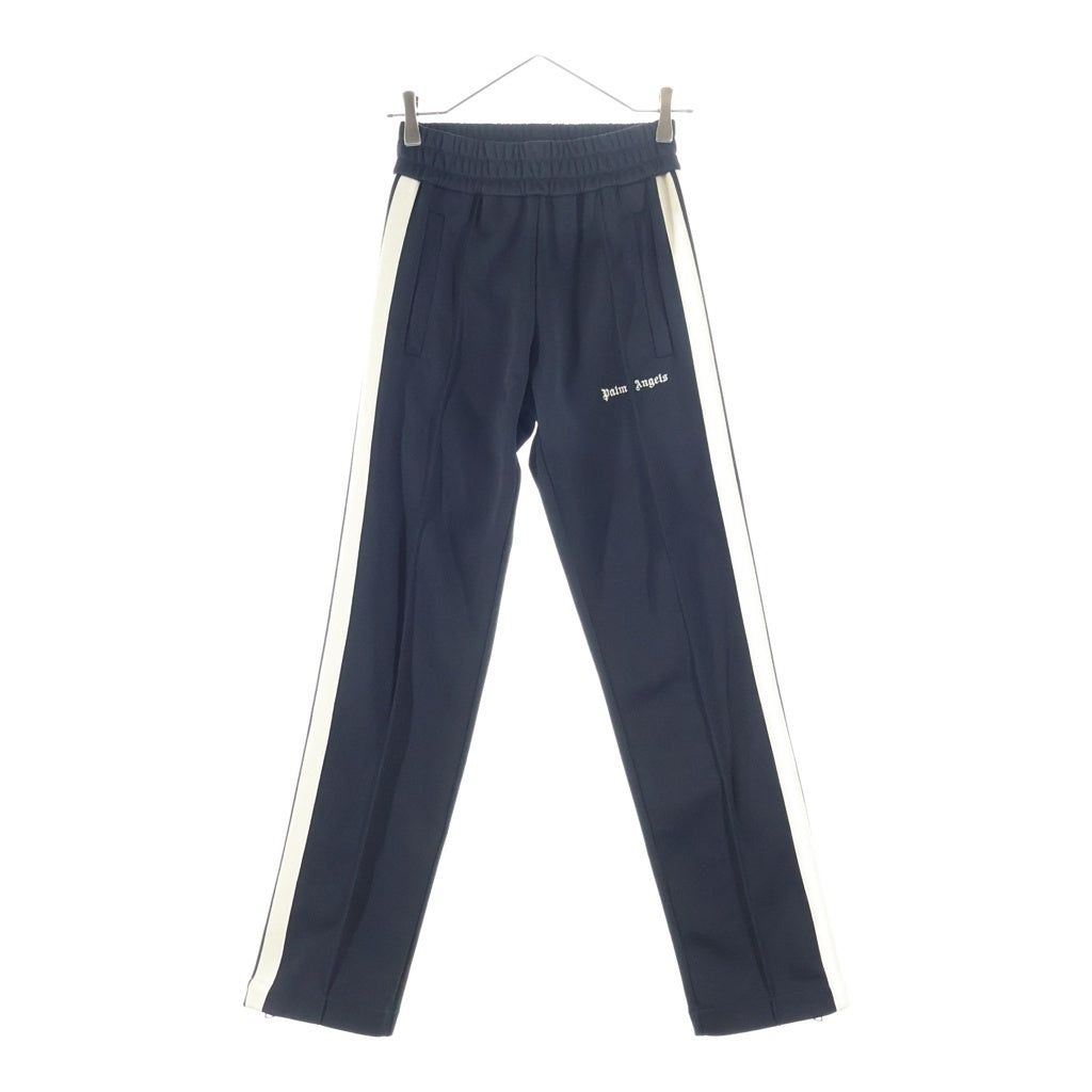 Palm Angels(パームエンジェルス) 24SS CLASSIC LOGO TRACK PANTS クラシック ロゴ エンブロイダリー サイドジップ トラックパンツ ブラック PMCJ020S24FAB001
