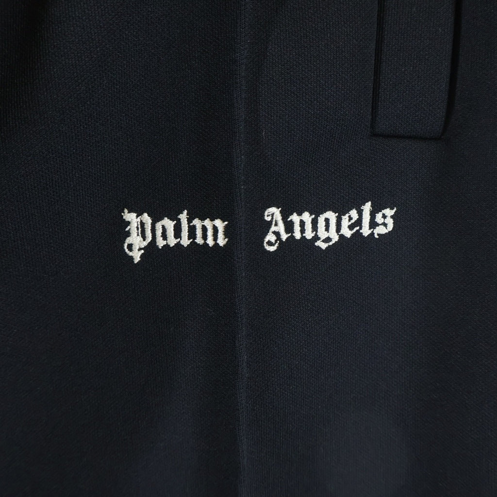 Palm Angels(パームエンジェルス) 24SS CLASSIC LOGO TRACK PANTS クラシック ロゴ エンブロイダリー サイドジップ トラックパンツ ブラック PMCJ020S24FAB001
