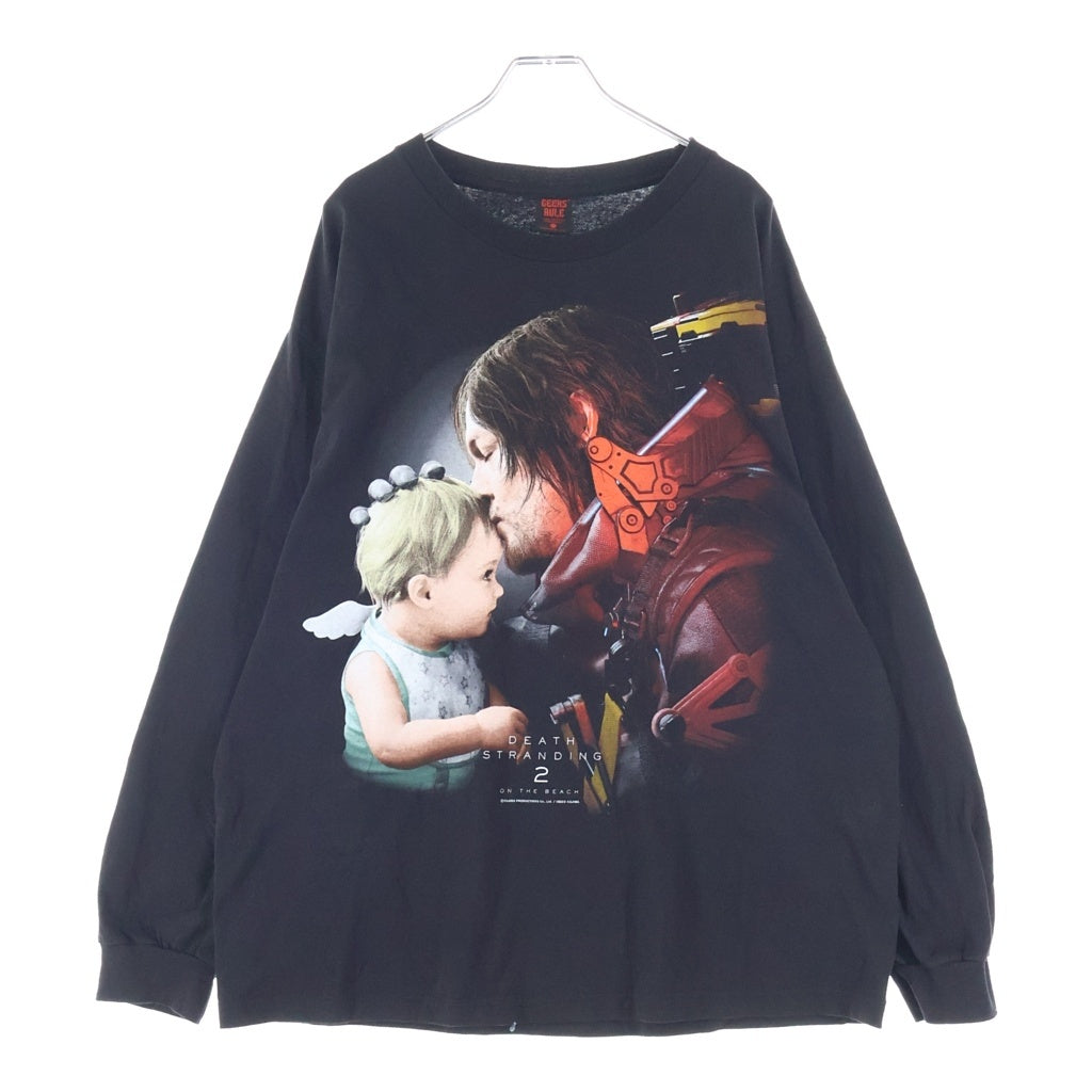 GEEKSRULE(ギークスルール) ×DEATH STRANDING 2: ON THE BEACH 15 SILKSCREEN PRINTING LS T-SHIRT 長袖Tシャツ