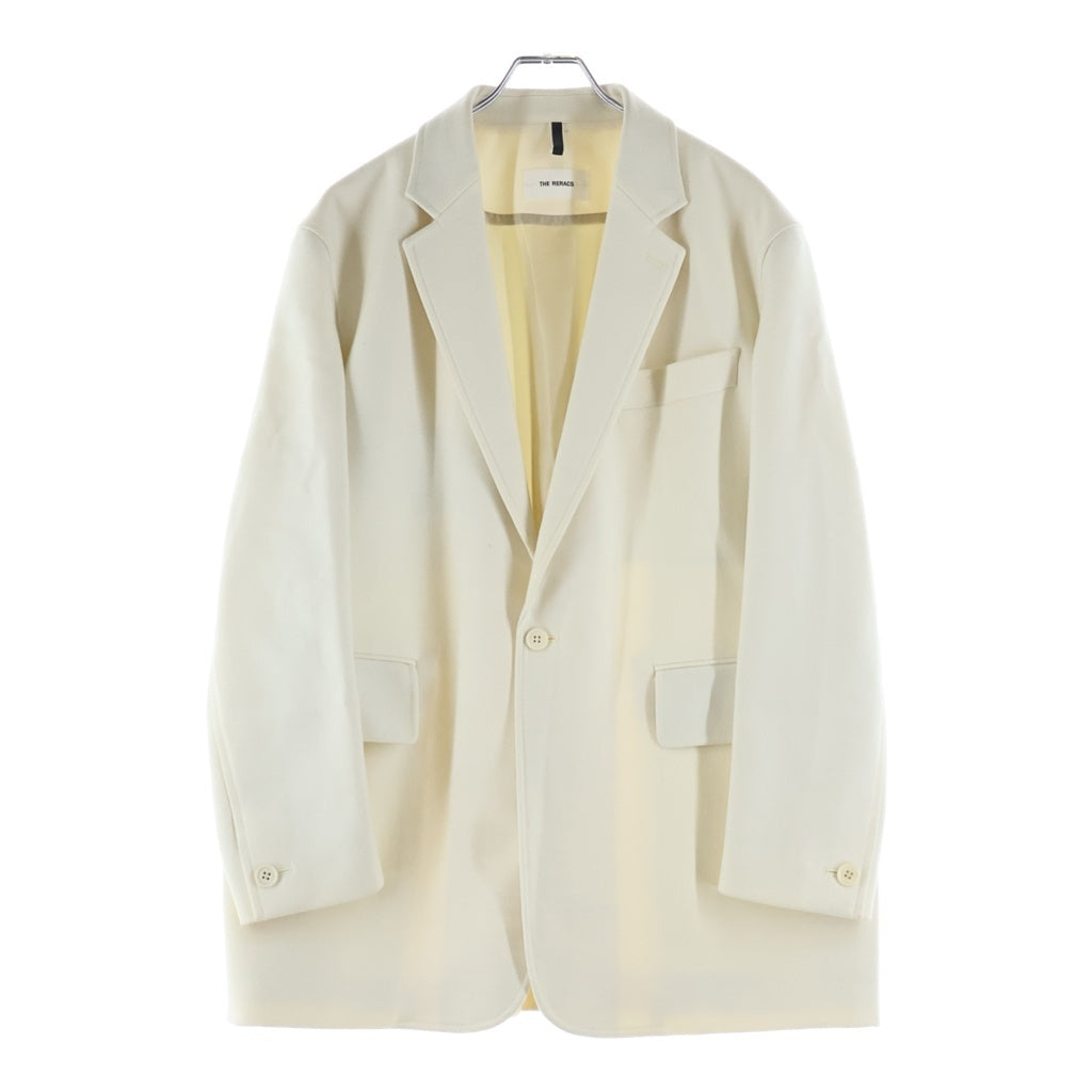 THE RERACS(ザ リラクス) 21AW Wool Single 1B Jacket ウール シングル1Bテーラードジャケット アイボリー 21FW-REJK-120-J