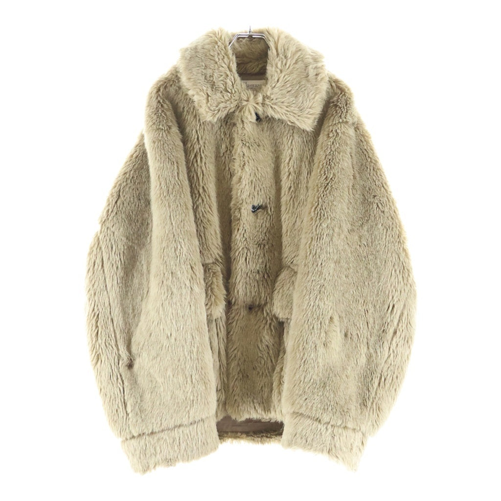 DAIRIKU(ダイリク) Vinyl Patch Fur Coat ビニールパッチ ファーコート ジャケット ブラウン 19AW O-3