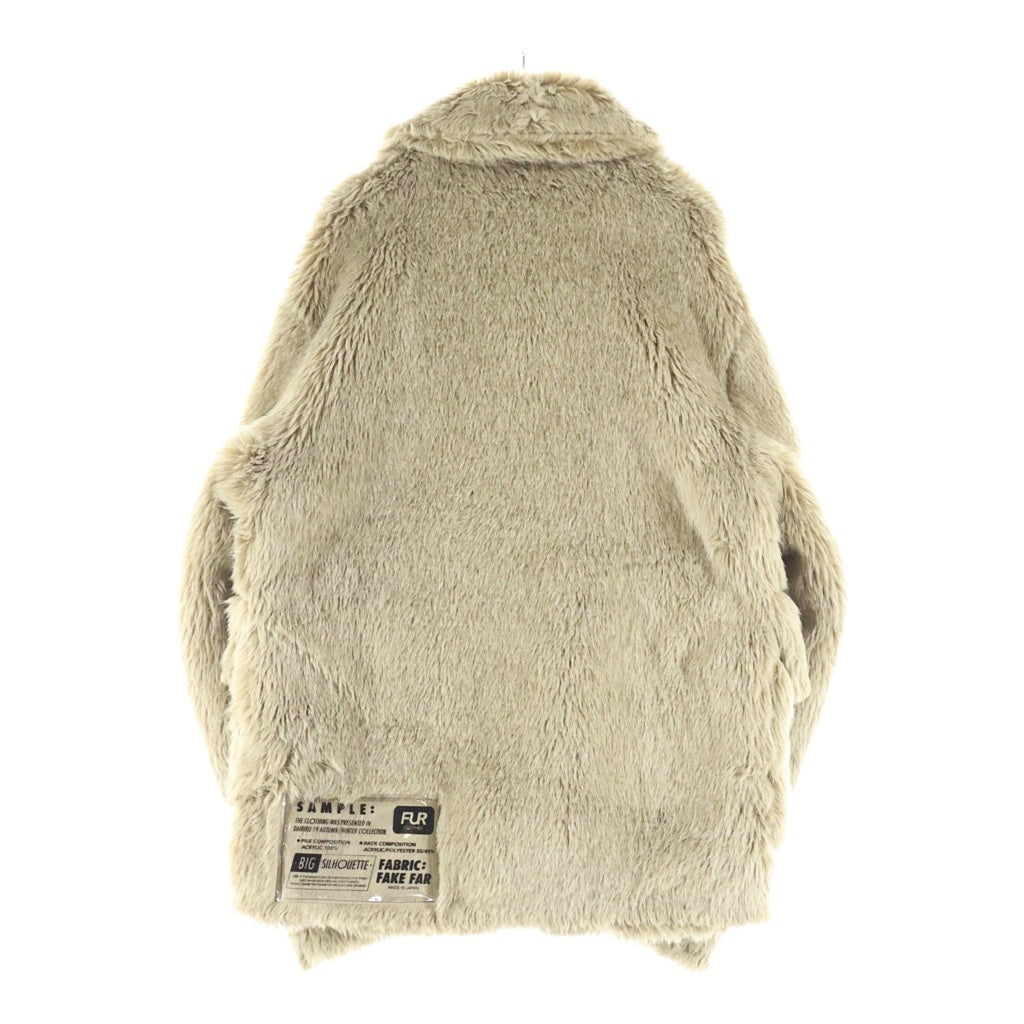 DAIRIKU(ダイリク) Vinyl Patch Fur Coat ビニールパッチ ファーコート ジャケット ブラウン 19AW O-3
