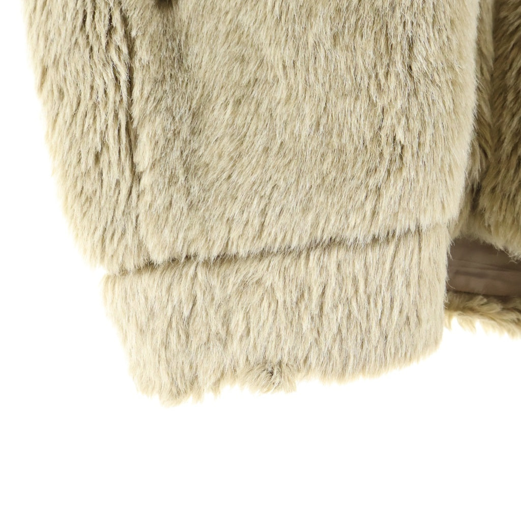 DAIRIKU(ダイリク) Vinyl Patch Fur Coat ビニールパッチ ファーコート ジャケット ブラウン 19AW O-3