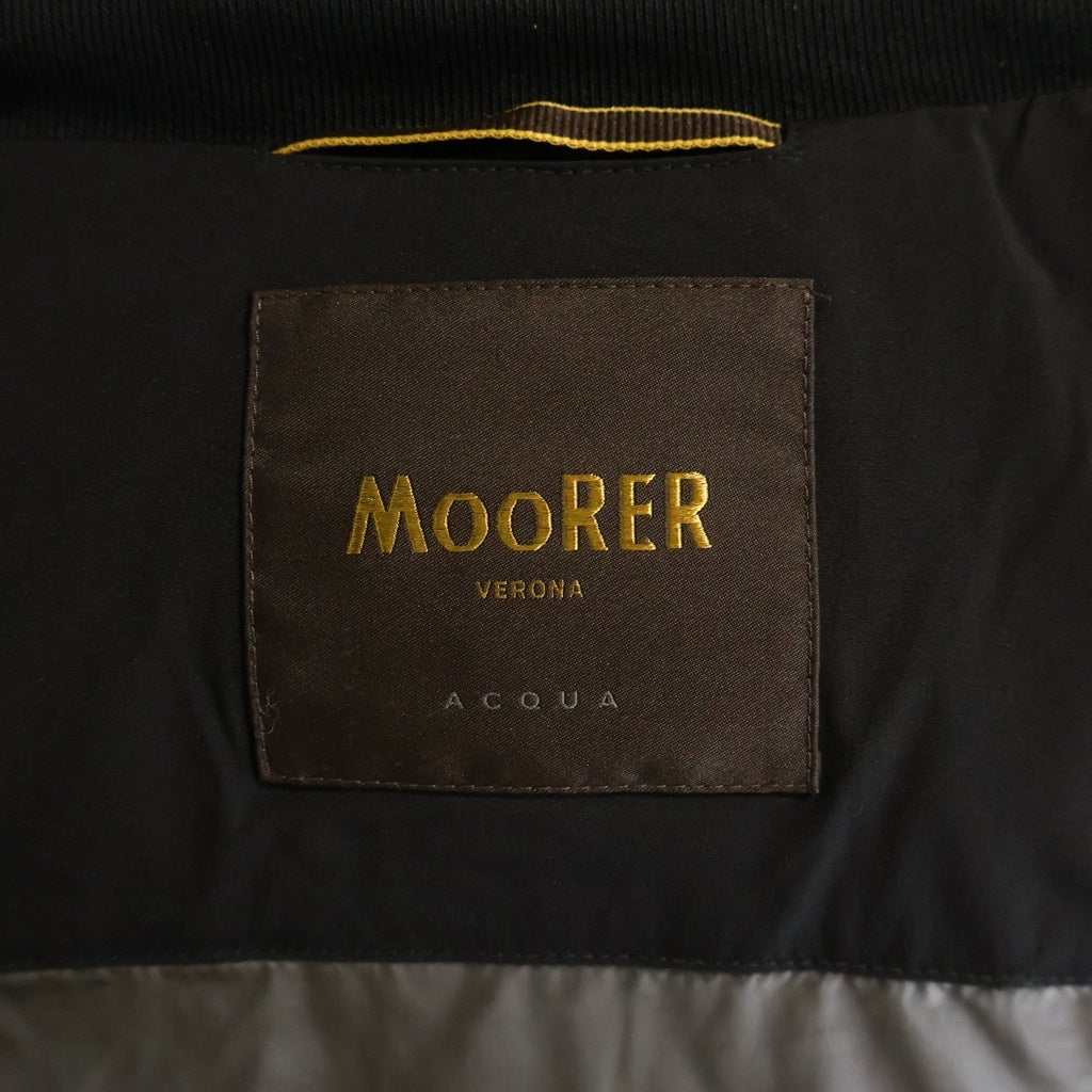 MOORER(ムーレー) FIRE-SKT ジップアップフーデッド ダウンベスト ブラック