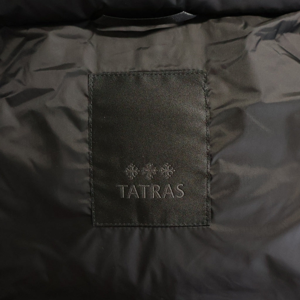 TATRAS(タトラス) 23AW POSEIDONE ポセイドーネ ジップアップフーデッド ダウンベスト ブラック MTAT23A4842-D