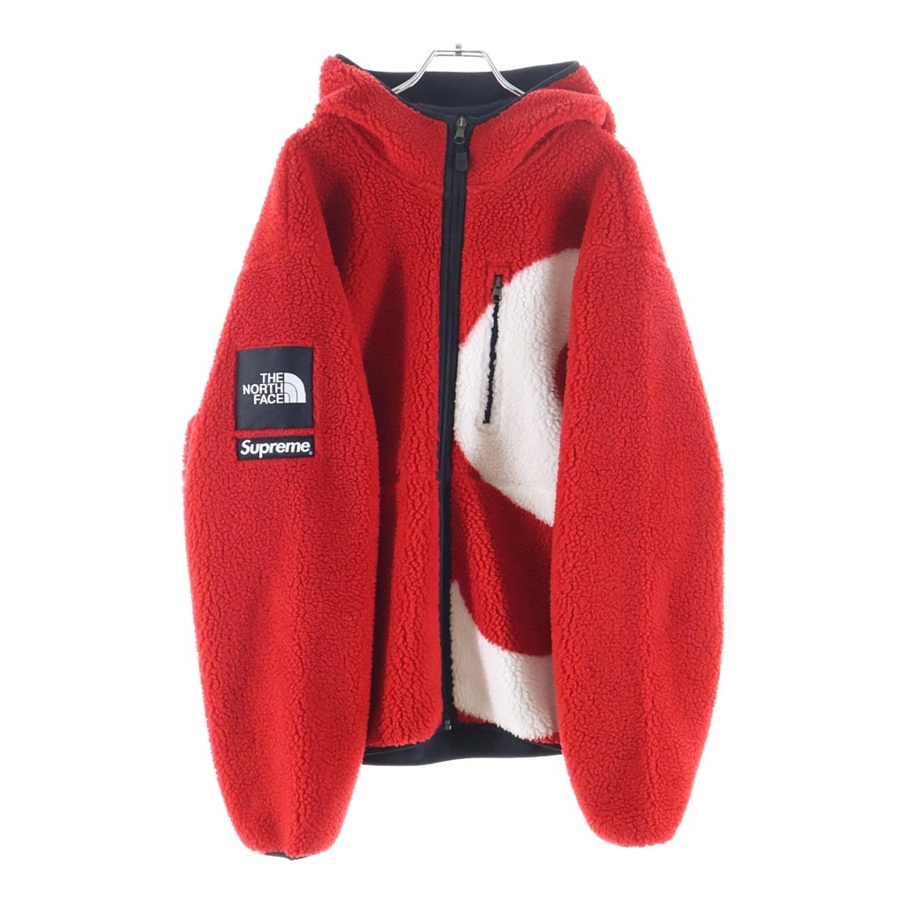 SUPREME(シュプリーム) 20AW ×THE NORTH FACE S Logo Hooded Fleece Jacket ザノースフェイス Sロゴ フーデッドフリースジャケット レッド NT62004I