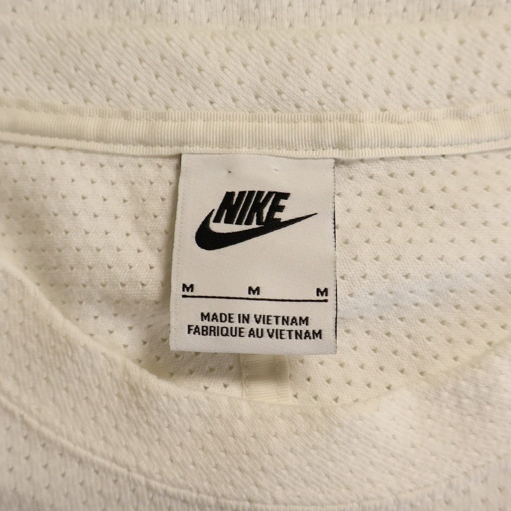 NIKE(ナイキ) ×STUSSY DRI FIT MESH JERSEY ステューシー ドライメッシュジャージ 両面デザイン クルーネックTシャツ 長袖 カットソー ホワイト FJ9164-133
