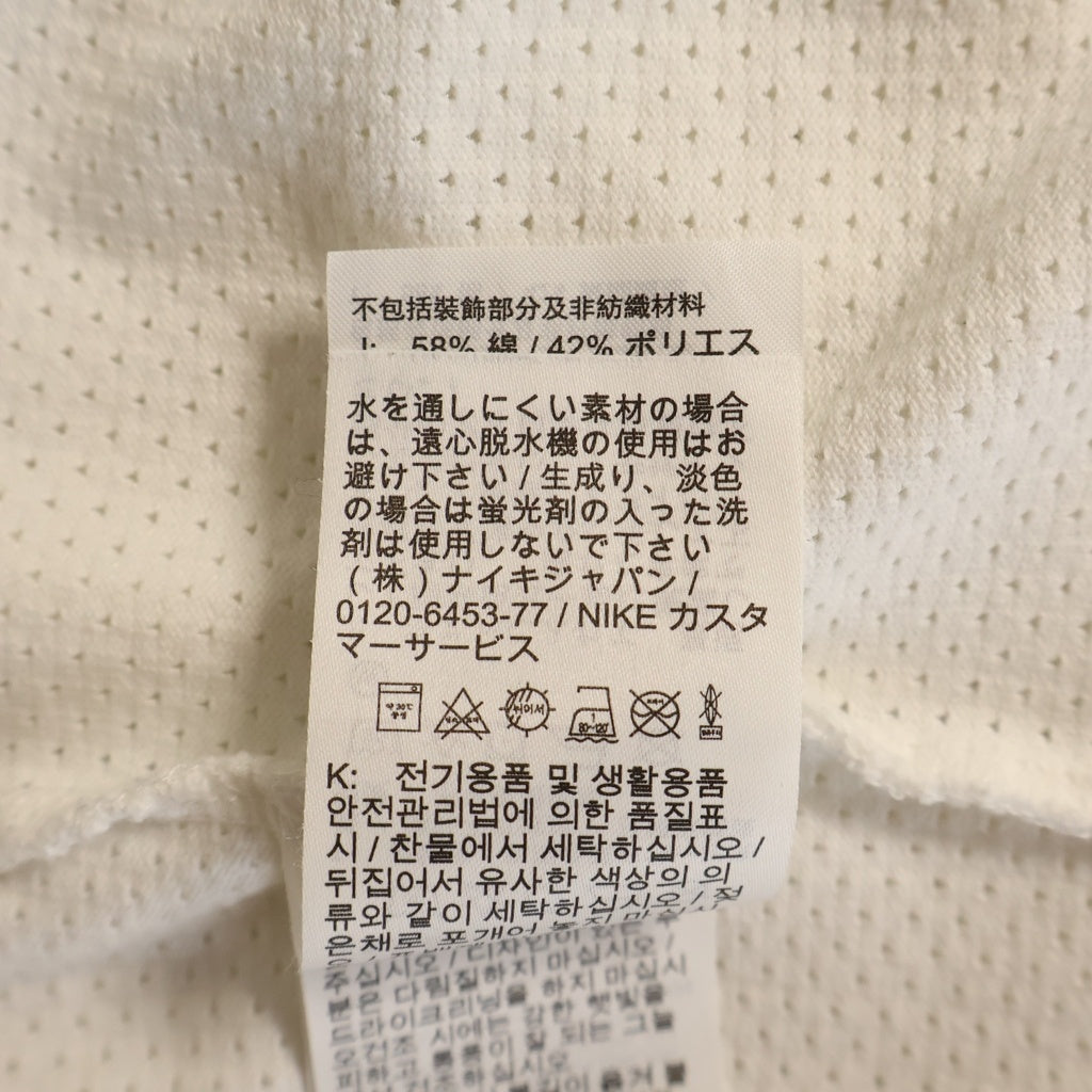 NIKE(ナイキ) ×STUSSY DRI FIT MESH JERSEY ステューシー ドライメッシュジャージ 両面デザイン クルーネックTシャツ 長袖 カットソー ホワイト FJ9164-133
