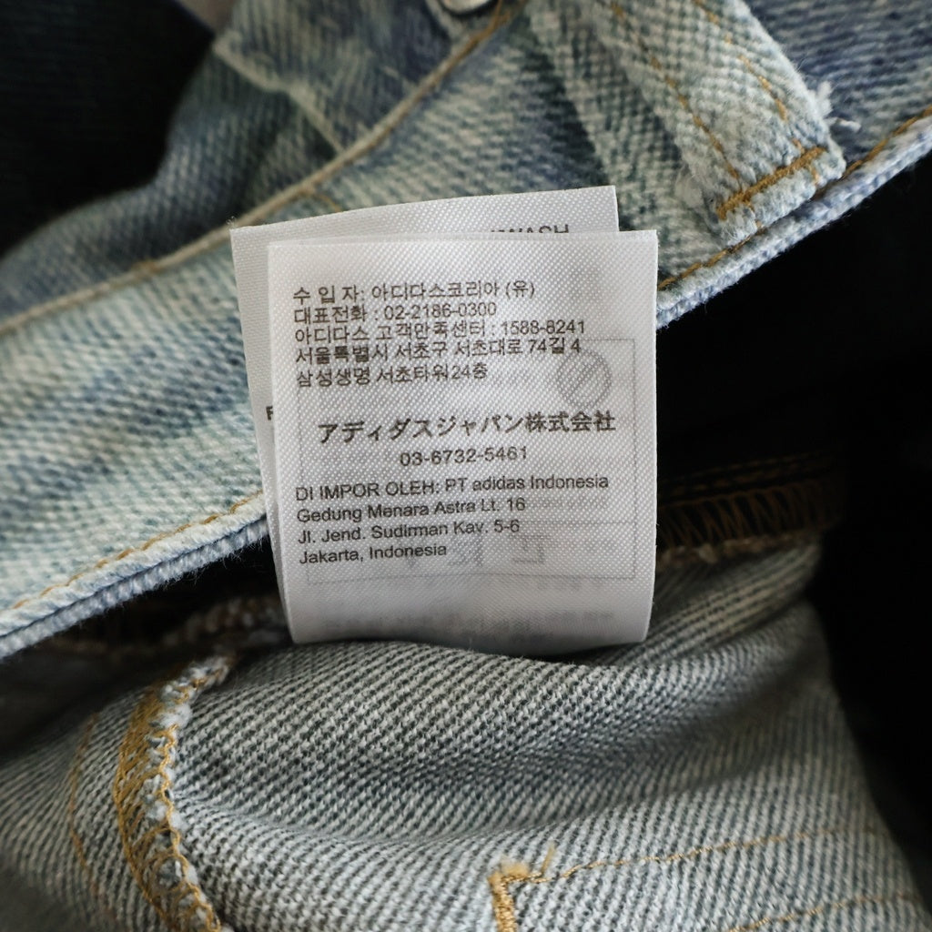 adidas(アディダス) ビンテージ アディブレイク プリント デッド ジーンズ ライトデニムパンツ インディゴ KW4516