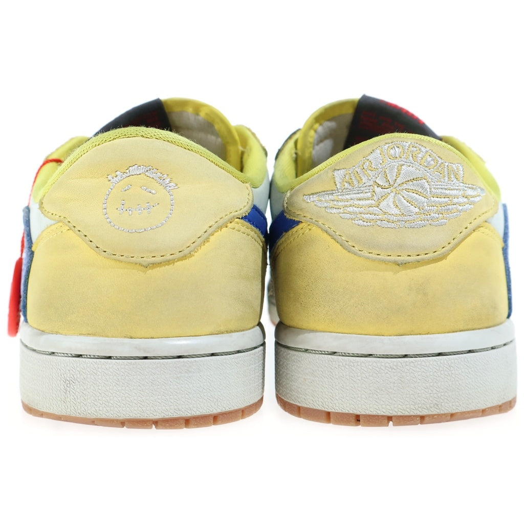 NIKE(ナイキ) ×TRAVIS SCOTT WMNS AIR JORDAN 1 RETRO LOW OG CANARY ウィメンズ エアジョーダン1 ローカットスニーカー US9/26.0cm DZ4137-700
