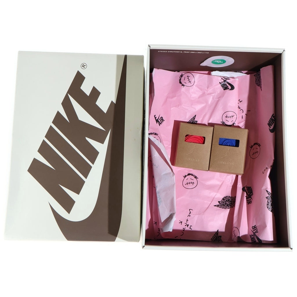 NIKE(ナイキ) ×TRAVIS SCOTT WMNS AIR JORDAN 1 RETRO LOW OG CANARY ウィメンズ エアジョーダン1 ローカットスニーカー US9/26.0cm DZ4137-700