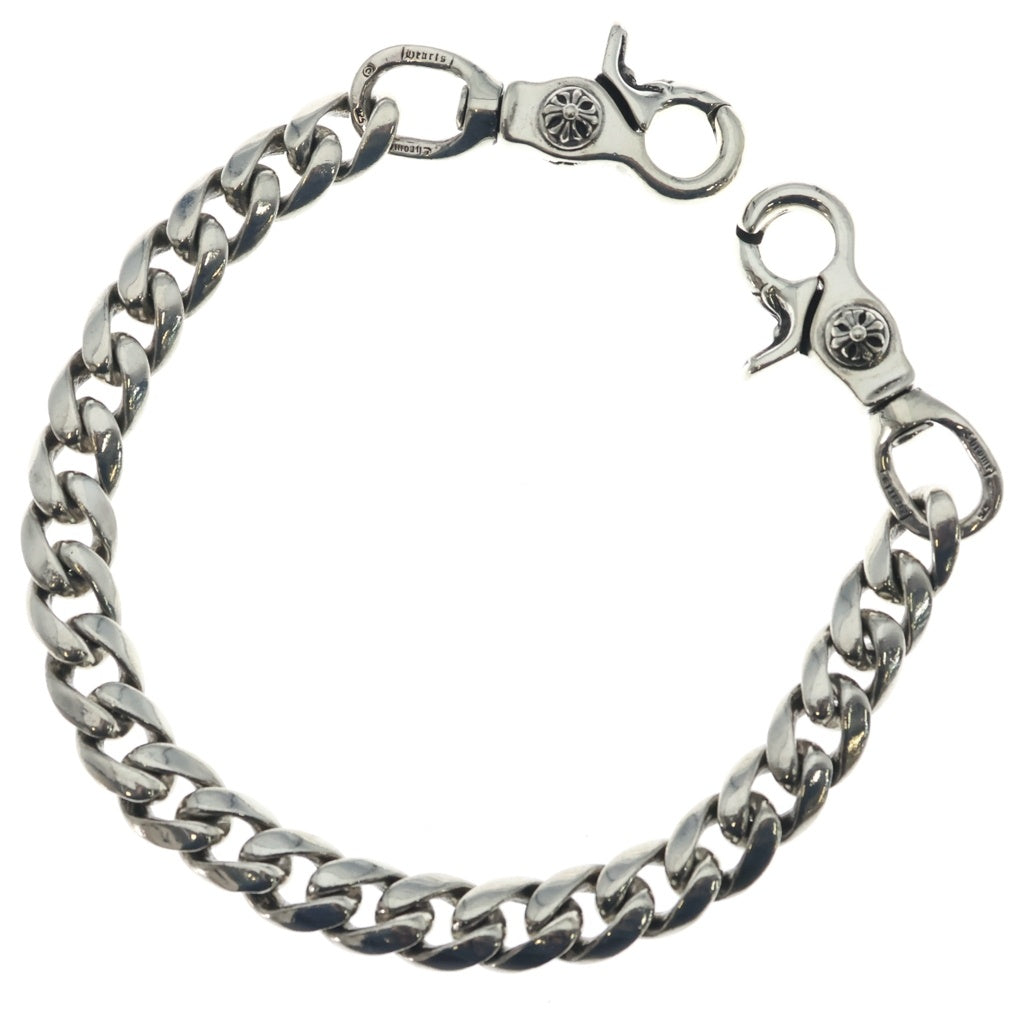 CHROME HEARTS(クロムハーツ) CLASSIC SHORT-T/ 2クリップショートクラシック ウォレットチェーン シルバー BCA068