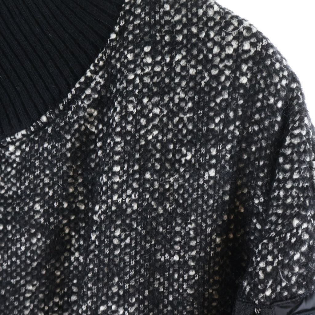 TATRAS(タトラス) 19AW CANAZEI ナイロン混 ウール ジップアップロングダウンブルゾン レディース ホワイト/ブラック LTA19A4699