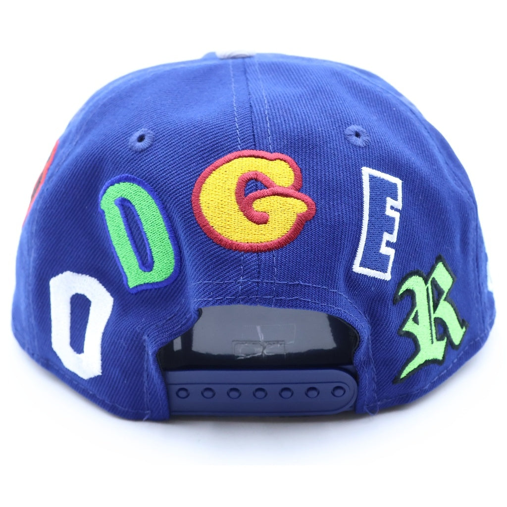 SAINT MICHAEL(セントマイケル) 25SS ×NEW ERA NE_CAP ニューエラ ロサンゼルスドジャース コットンベースボールキャップ 帽子 ブルー SM-HR8-GIFT-C46