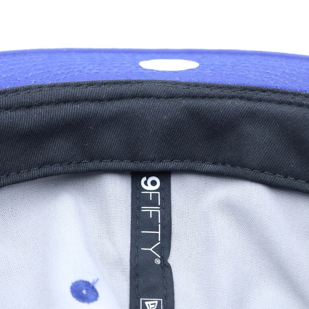 SAINT MICHAEL(セントマイケル) 25SS ×NEW ERA NE_CAP ニューエラ ロサンゼルスドジャース コットンベースボールキャップ 帽子 ブルー SM-HR8-GIFT-C46