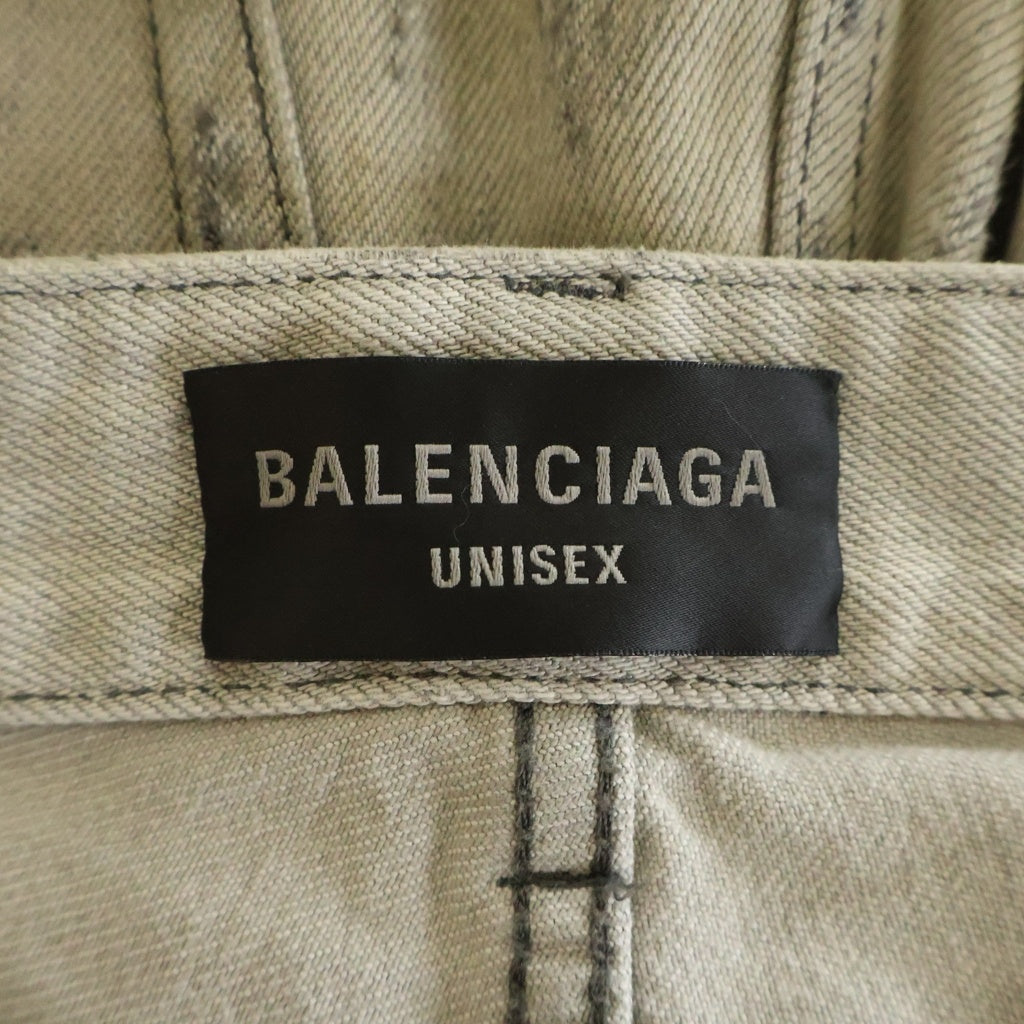 BALENCIAGA(バレンシアガ) 23AW SUPER DESTROYED BAGGY スーパー デストロイ ダメージ デニム バギーパンツ グレー 745248 TOW71