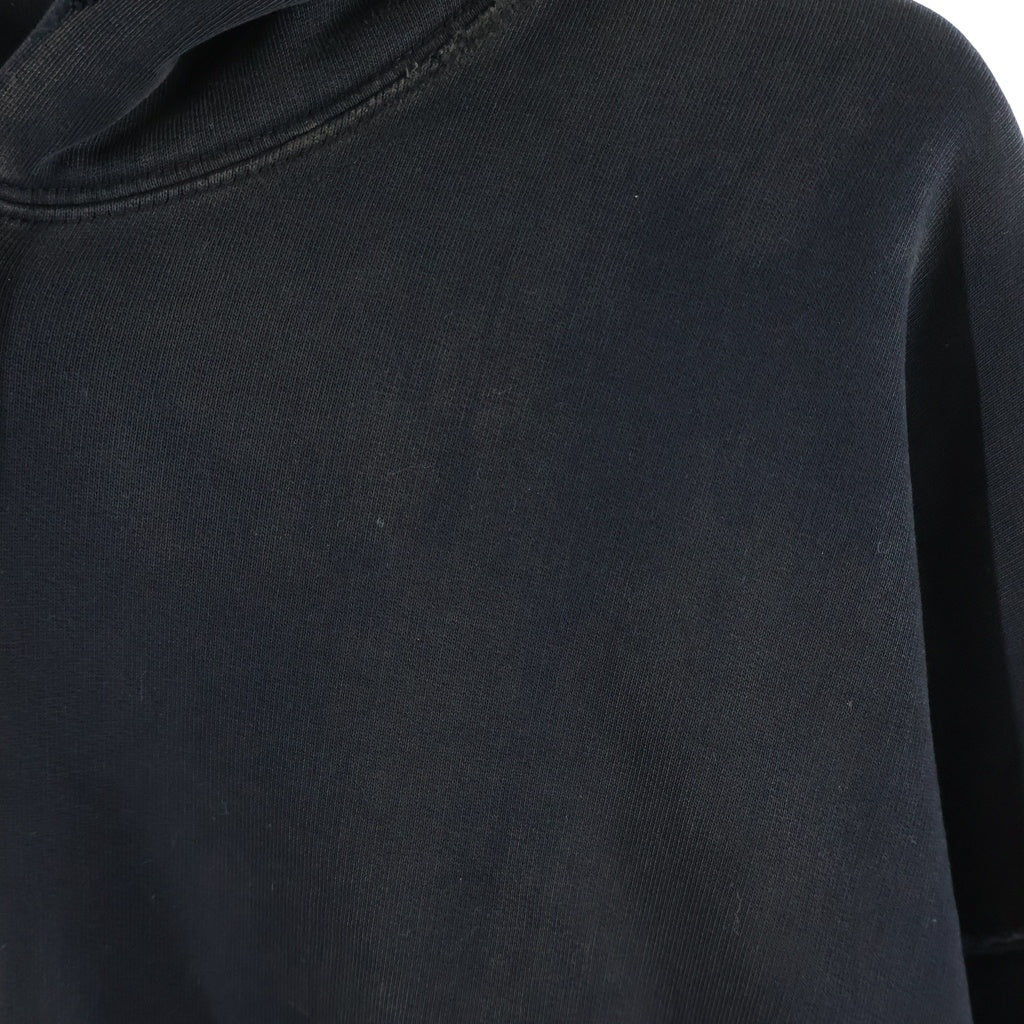 BALENCIAGA(バレンシアガ) 23SS ロゴ エンブロイダリー 泥加工 スモールフィット ジップアップ パーカー フーディー 744454 TOV14 1055
