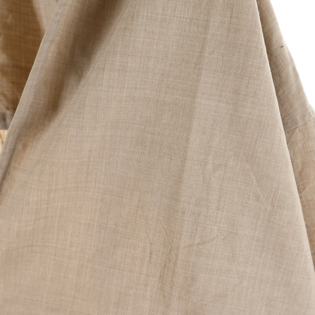 Graphpaper(グラフペーパー) 26SS Fine Wool Heather S/S Skipper Shirt ファインウール ショートスリーブ スキッパーシャツ ベージュ GU261-50321