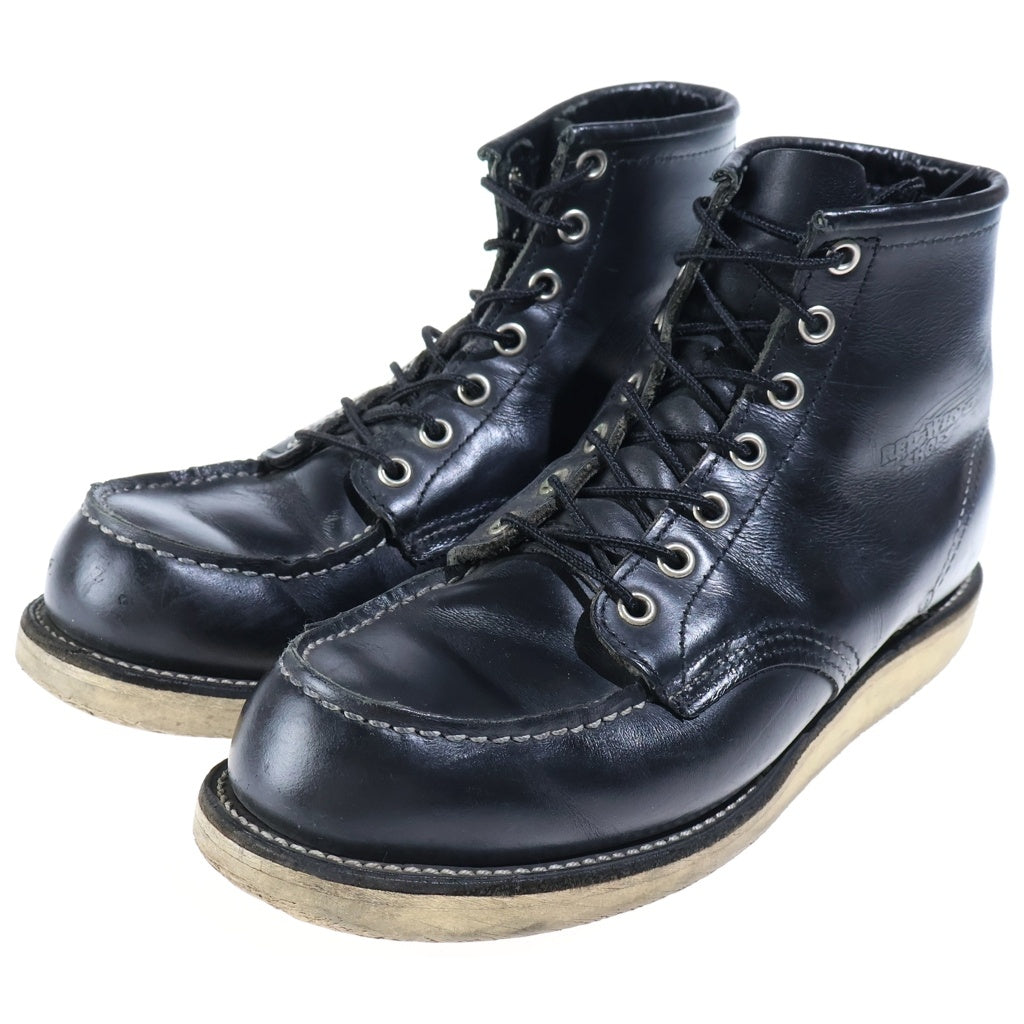 RED WING(レッド ウイング) IRISH SETTER BOOTS アイリッシュセッター モックトゥ レザー ワークブーツ ブラック 8179