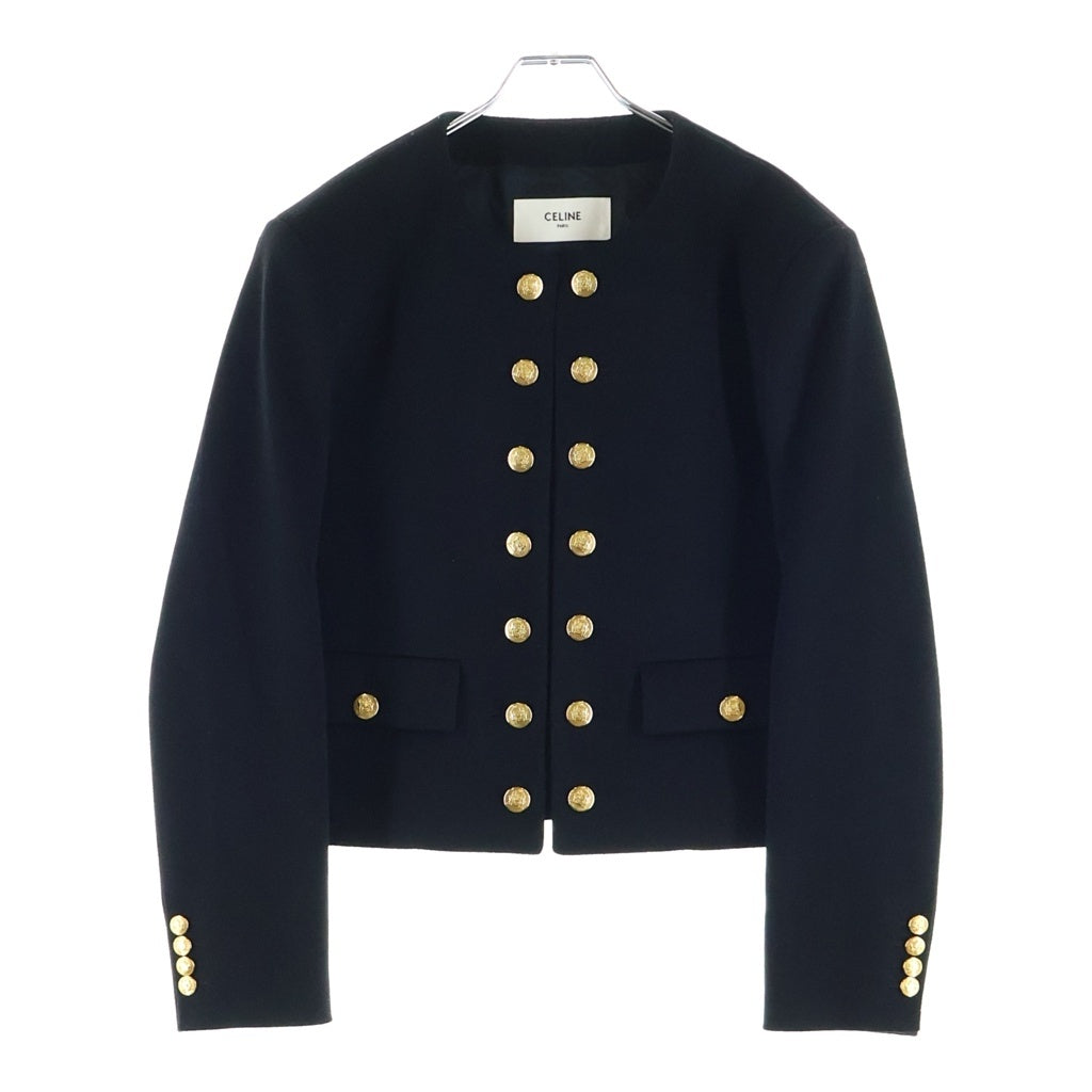 CELINE(セリーヌ) 23AW PORTER JACKET ウール ポータージャケット ブラック 2V72P998K.38NO