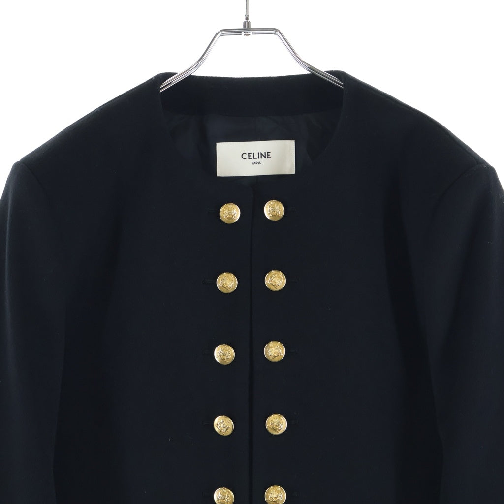 CELINE(セリーヌ) 23AW PORTER JACKET ウール ポータージャケット ブラック 2V72P998K.38NO