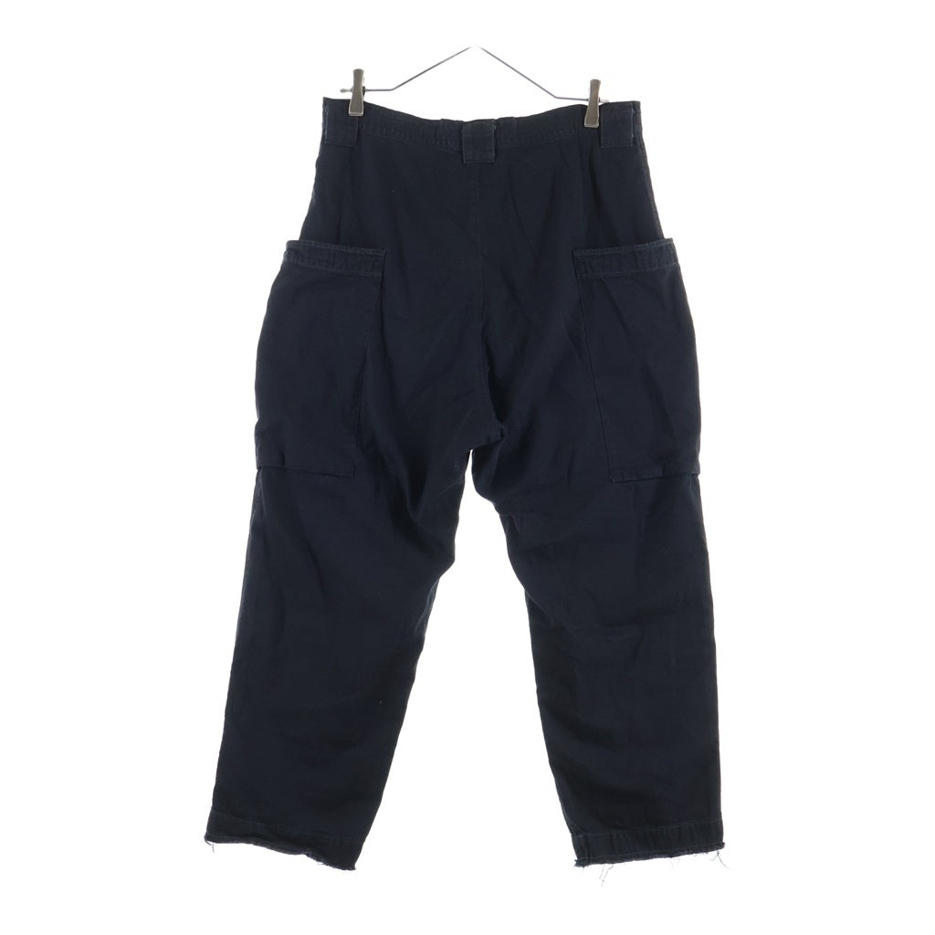 Yohji Yamamoto(ヨウジヤマモト) 25SS 6oz TWILL DENIM B POCKET DETAIL PANTS 6オンスツイルデニム Bポケット ドローコード付パンツ ブラック FP-P66-005