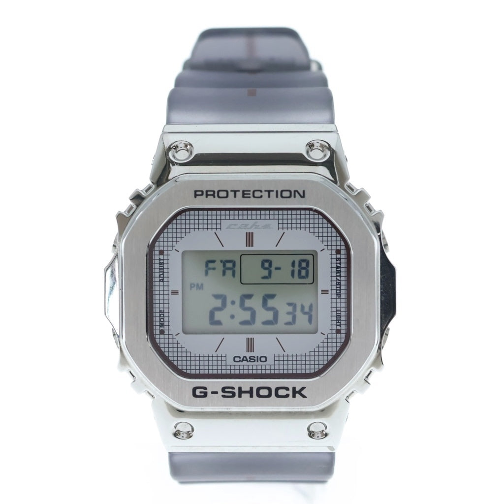 CASIO G-SHOCK(カシオ ジーショック) ×C2H4 GM-5600 THE SPACE AGE EDITION シーツーエイチフォー スペースエイジ デジタル文字盤 腕時計 シルバー/グレー GM-5600C2H424-8P