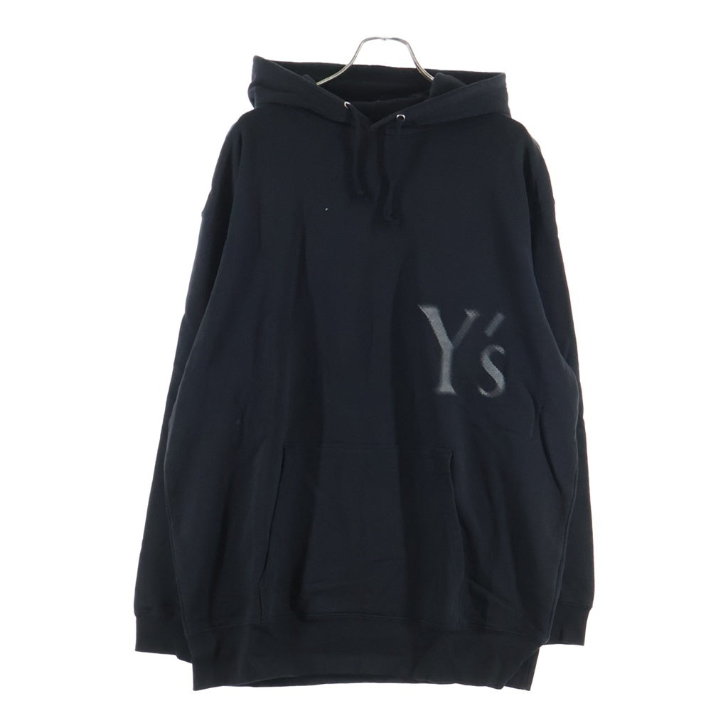 Y's(ワイズ) 15AW シャドウロゴ プルオーバーフーディー パーカー レディース ブラック YY-T14-016