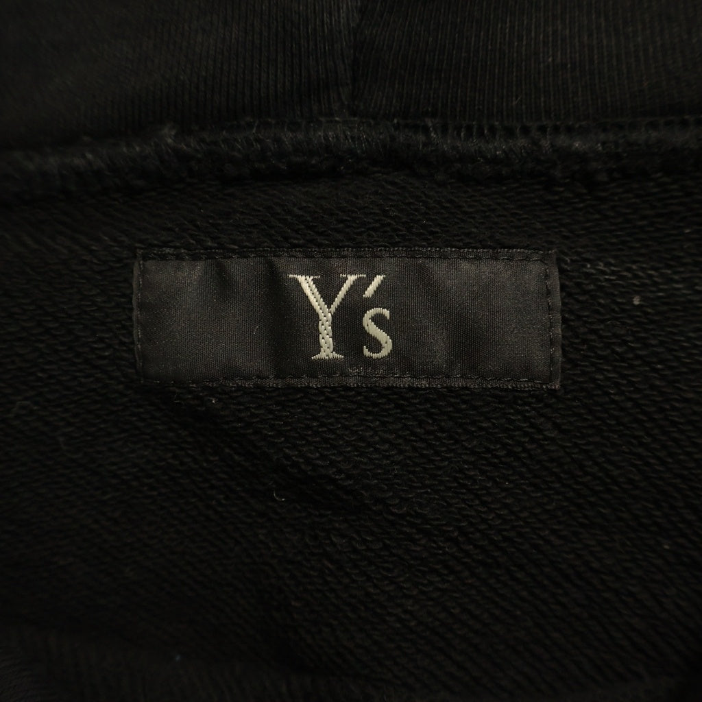Y's(ワイズ) 15AW シャドウロゴ プルオーバーフーディー パーカー レディース ブラック YY-T14-016