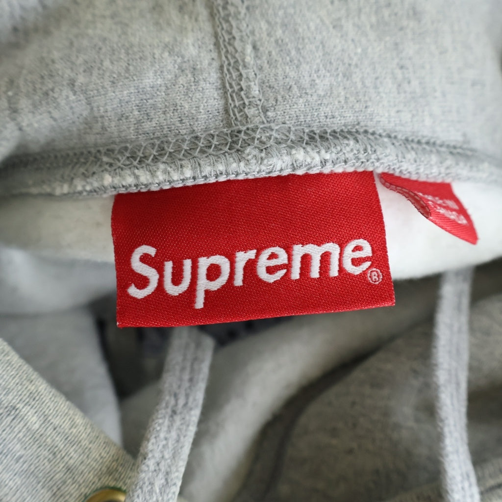 SUPREME(シュプリーム) 19AW Bandana Box Logo Hooded バンダナボックスロゴ プルオーバーフーディー スウェット パーカー グレー