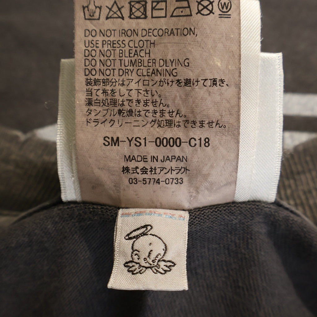SAINT MICHAEL(セントマイケル) 24AW SS TEE SNT ENEMY ENEMYプリント クルーネック半袖Tシャツ カットソー グレー SM-YS1-0000-C18