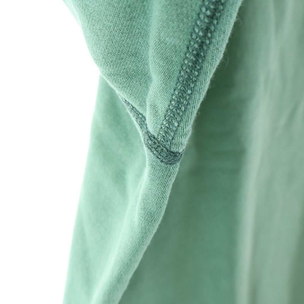 SAINT MICHAEL(セントマイケル) 22SS SWEAT SHIRT FELT GREENGRAY ロゴパッチ プルオーバークルーネックスウェット グリーン SM-S22-0000-040