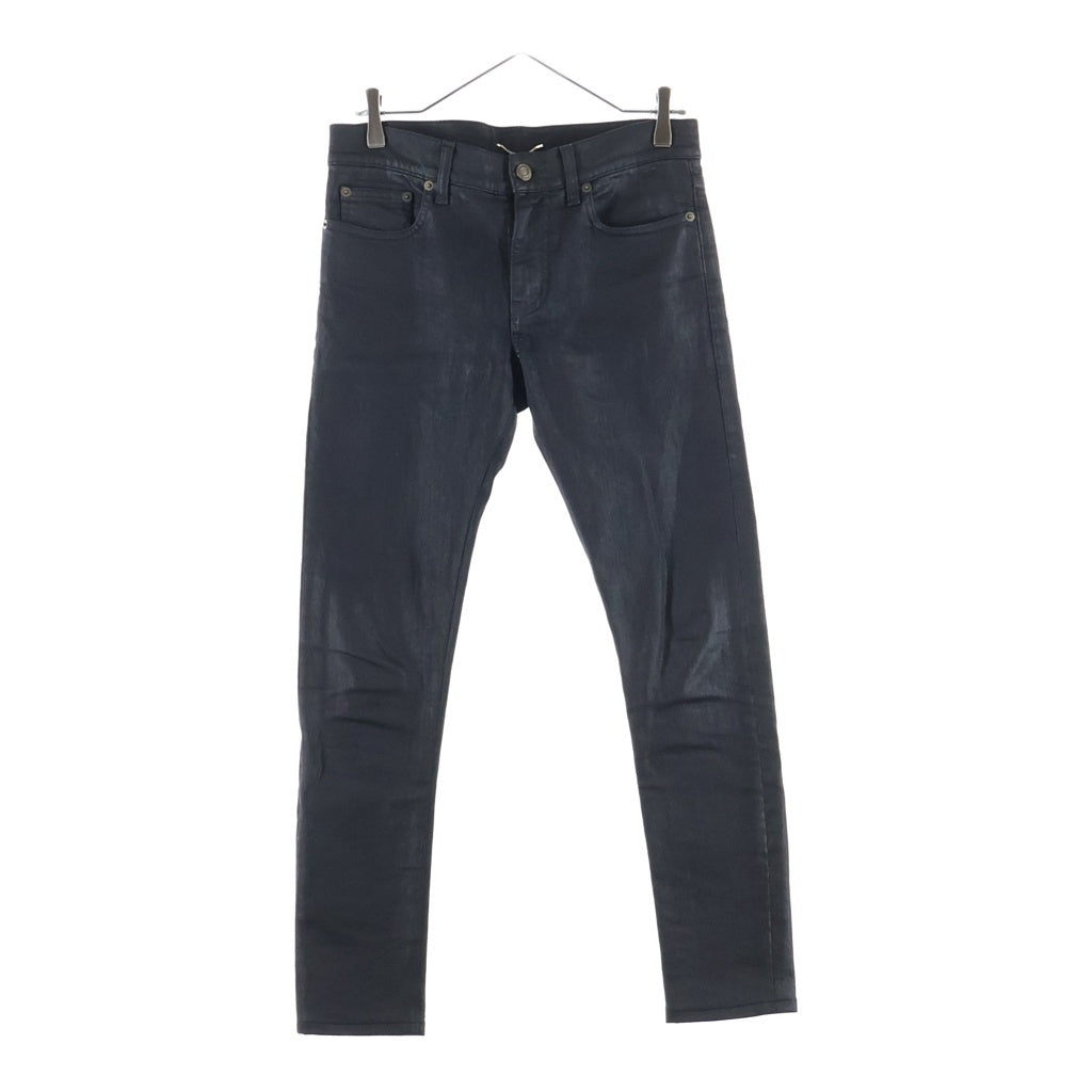 SAINT LAURENT PARIS(サンローランパリ) 15SS エディ期 コーティング加工 スキニーデニムパンツ ブラック 376910 Y899H