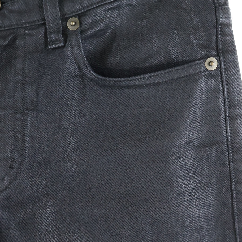 SAINT LAURENT PARIS(サンローランパリ) 15SS エディ期 コーティング加工 スキニーデニムパンツ ブラック 376910 Y899H