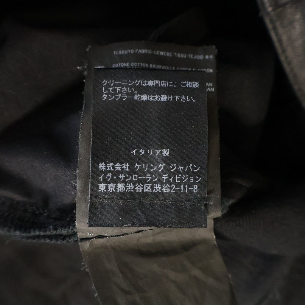SAINT LAURENT PARIS(サンローランパリ) 15SS エディ期 コーティング加工 スキニーデニムパンツ ブラック 376910 Y899H