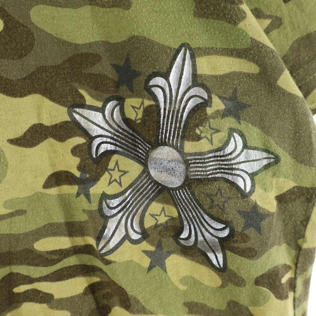 CHROME HEARTS(クロムハーツ) OLD STAR S/S TEE オールド スタープリント 半袖Tシャツ カットソー カモフラ グリーン